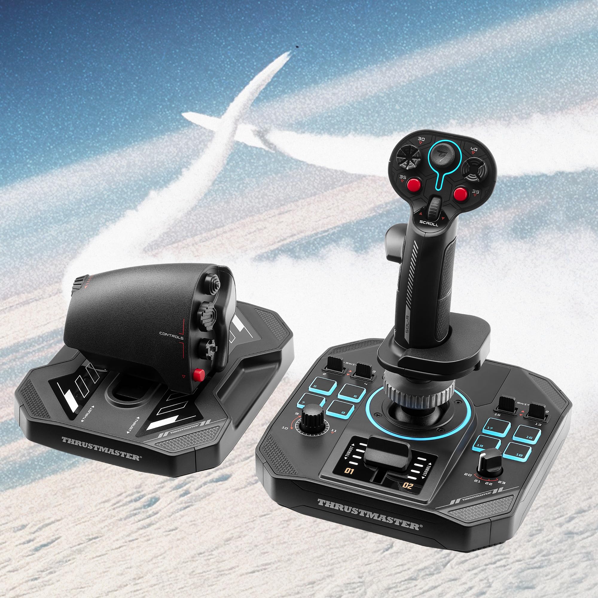 Amazon.com: Thrustmaster Sol-R4 HOTAS Flight Stick and Throttle